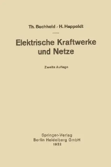 Cover of Elektrische Kraftwerke und Netze