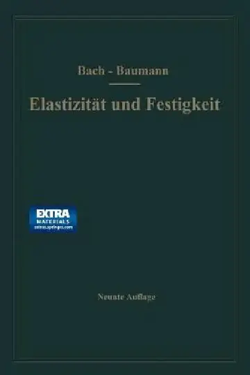 Cover of Elastizität Und Festigkeit