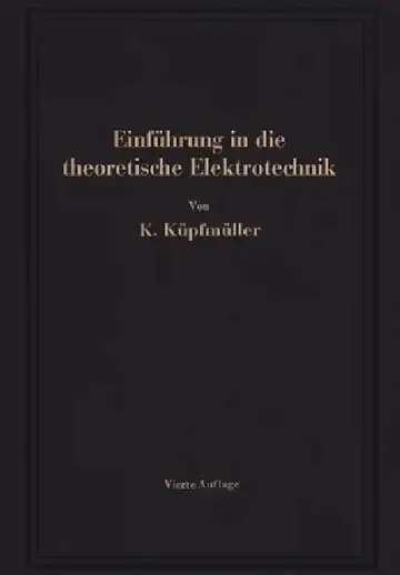 Cover of Einführung in die theoretische Elektrotechnik