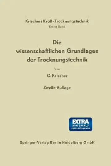 Cover of Die Wissenschaftlichen Grundlagen Der Trocknungstechnik
