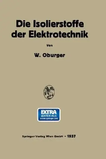 Cover of Die Isolierstoffe Der Elektrotechnik