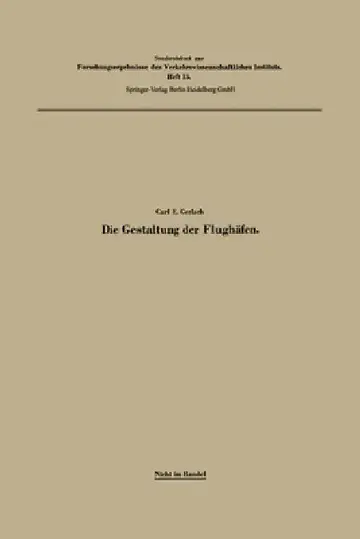 Cover of Die Gestaltung der Flughäfen