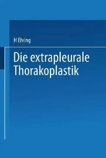 Cover of Die Extrapleurale Thorakoplastik