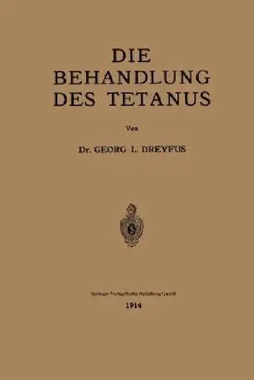 Cover of Die Behandlung Des Tetanus