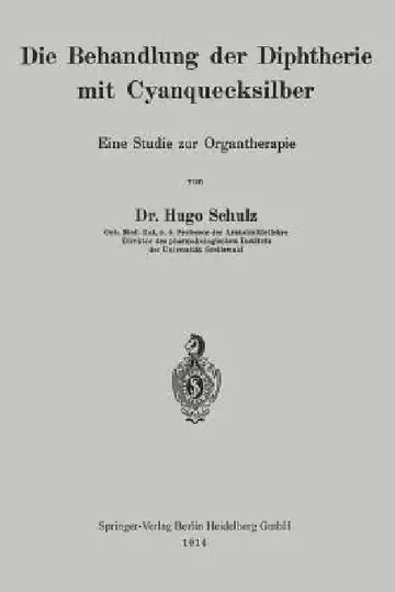 Cover of Die Behandlung Der Diphtherie Mit Cyanquecksilber