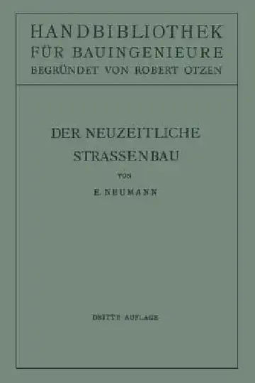 Cover of Der Neuzeitliche Straßenbau