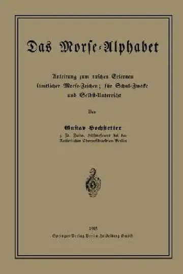 Cover of Das Morse-Alphabet