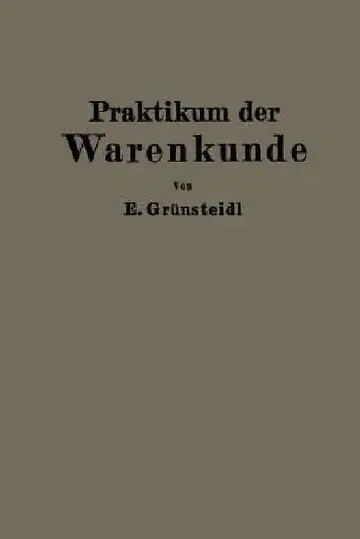 Cover of Praktikum Der Warenkunde