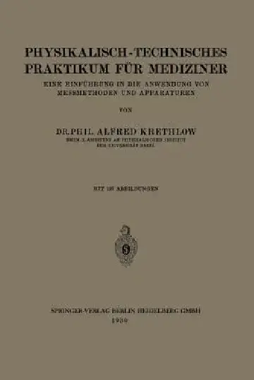 Cover of Physikalisch-Technisches Praktikum Für Mediziner