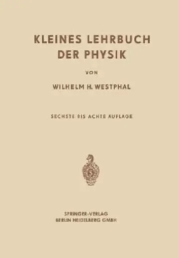 Cover of Kleines Lehrbuch Der Physik