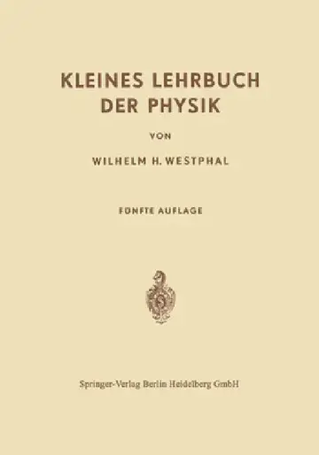 Cover of Kleines Lehrbuch der Physik