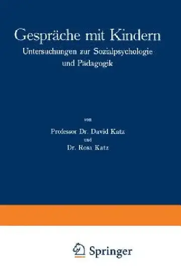 Cover of Gespräche Mit Kindern