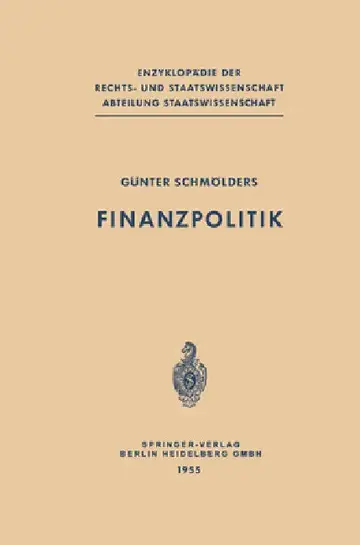 Cover of Finanzpolitik