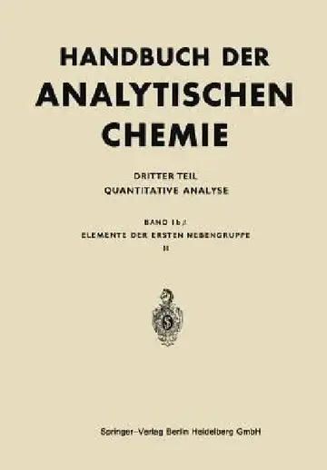 Cover of Elemente Der Ersten Nebengruppe
