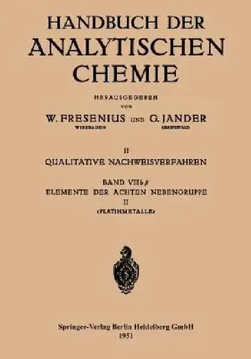 Cover of Elemente Der Achten Nebengruppe