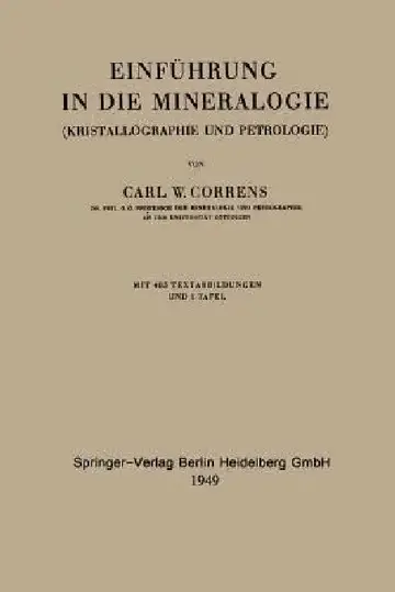 Cover of Einführung in Die Mineralogie