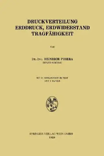 Cover of Druckverteilung Erddruck, Erdwiderstand Tragfähigkeit