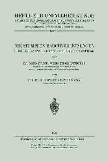 Cover of Die Stumpfen Bauchverletzungen
