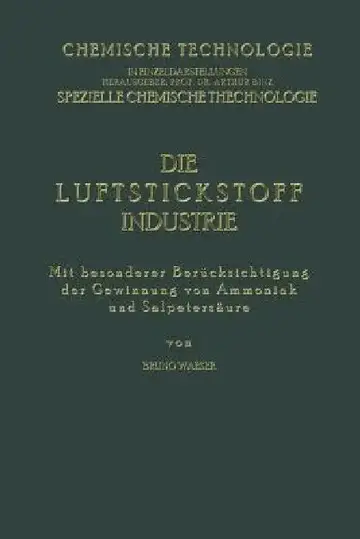 Cover of Die Luftstickstoff-Industrie