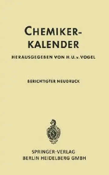 Cover of Chemiker-Kalender