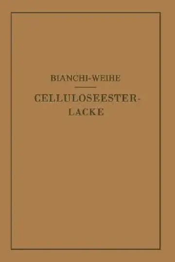 Cover of Celluloseesterlacke