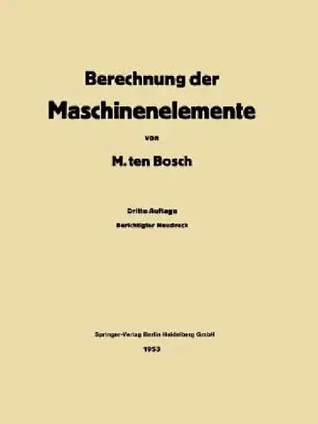 Cover of Berechnung Der Maschinenelemente