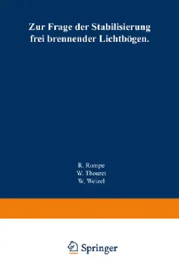 Cover of Zur Frage der Stabilisierung frei brennender Lichtbögen