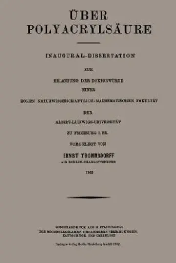 Cover of Über Polyacrylsäure