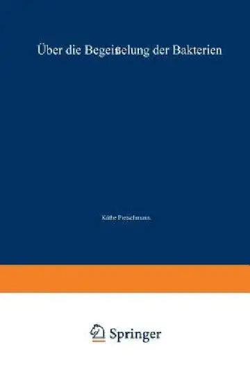 Cover of Über Die Begeißelung Der Bakterien