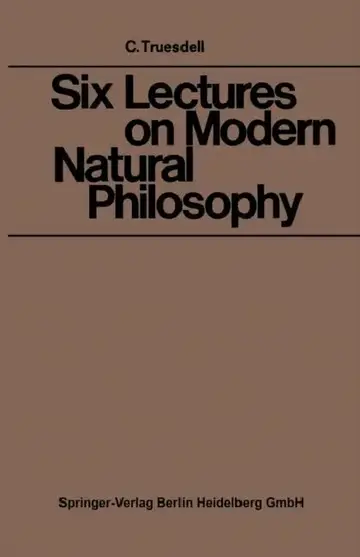 Cover of Six Lectures on Modern Natural Philosophy