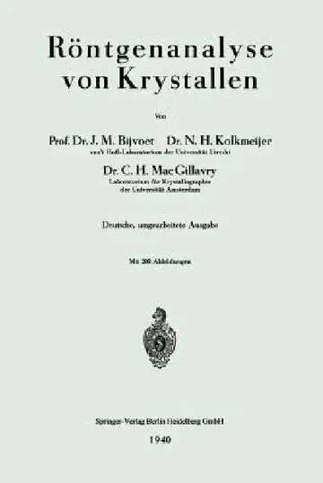 Cover of Röntgenanalyse Von Krystallen