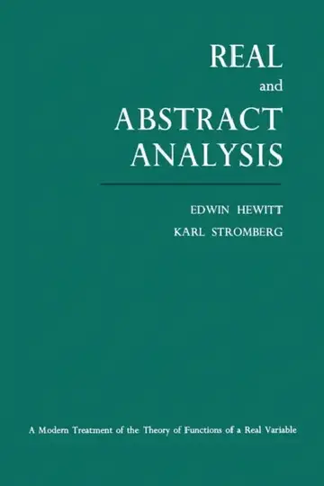 Cover of Real and Abstract Analysis