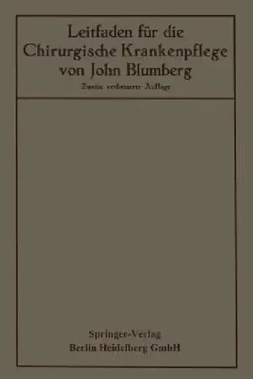 Cover of Leitfaden Für Die Chirurgische Krankenpflege