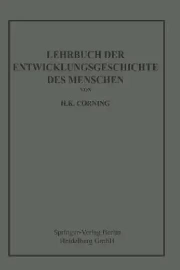 Cover of Lehrbuch Der Entwicklungsgeschichte Des Menschen