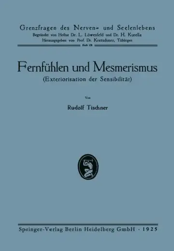 Cover of Fernfühlen Und Mesmerismus