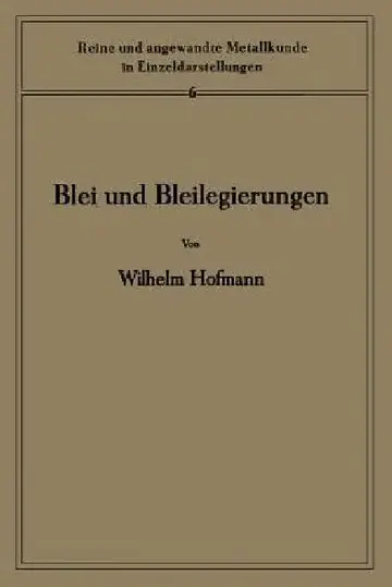 Cover of Blei Und Bleilegierungen