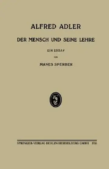 Cover of Alfred Adler