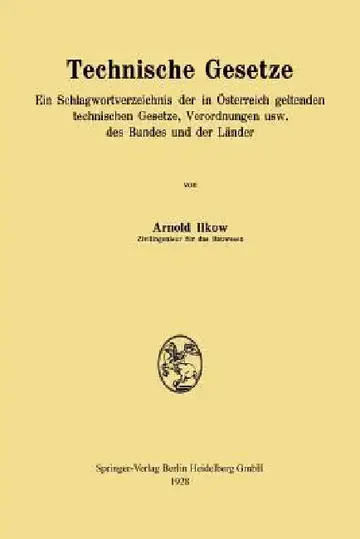 Cover of Technische Gesetze