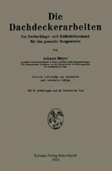 Cover of Die Dachdeckerarbeiten