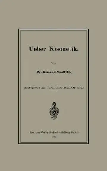 Cover of Ueber Kosmetik