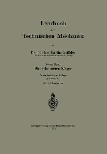 Cover of Lehrbuch Der Technischen Mechanik