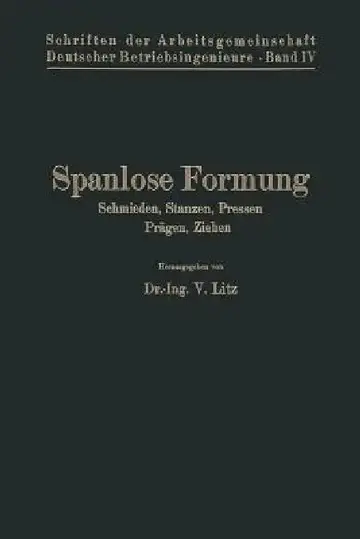 Cover of Spanlose Formung