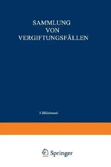Cover of Sammlung Von Vergiftungsfällen