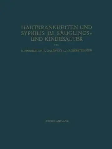 Cover of Hautkrankheiten Und Syphilis Im Säuglings- Und Kindesalter