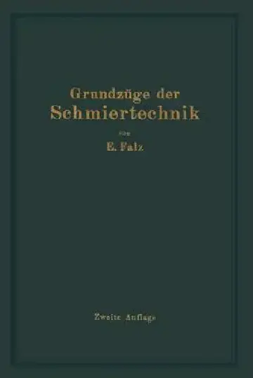Cover of Grundzüge Der Schmiertechnik