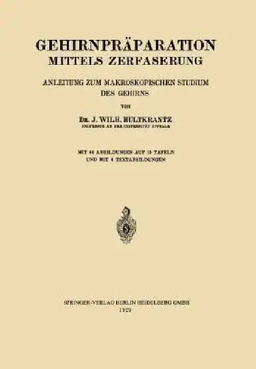 Cover of Gehirnpräparation Mittels Zerfaserung
