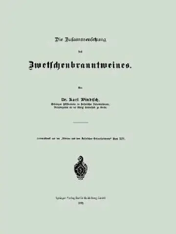 Cover of Die Zusammensetzung Des Zwetschenbranntweines
