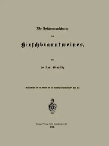 Cover of Die Zusammensetzung Des Kirschbranntweines