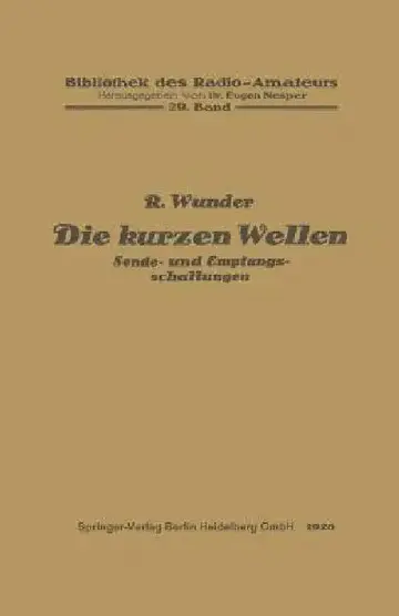 Cover of Die Kurzen Wellen