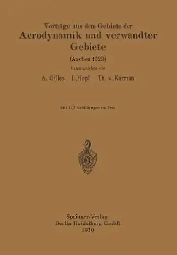 Cover of Vorträge Aus Dem Gebiete Der Aerodynamik Und Verwandter Gebiete